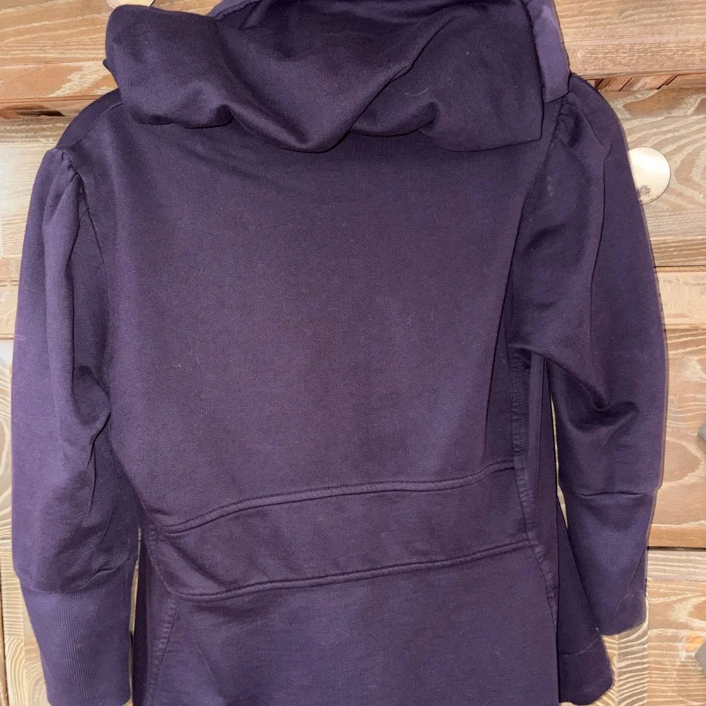 Prairie Underground plum short cloak hoodie sweatshirt XS/S - Picture 7 of 15